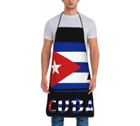 Vintage Cuba Cubans Flag Unisex Apron Adjustable Kitchen Apron Waterproof Chef Aprons For Chef Restaurant Home