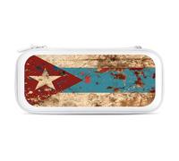 Vintage Cuba Flag Carry Case for Switch Carrying Cover Storage Bag Protective Accessories Travel White-Style