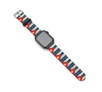 Vintage Cuba Flag Silicone Watch Bands Compatible with IWatch Soft Wristbands Classic Replacement Strap