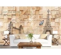 Vintage Cubic Architecture Butterfly Geometric Square 3D Wallpaper Premium Textured Silk Study Dining Living Room Bedroom Sofa TV Wall Easy Install-300cm×210cm