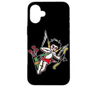 Vintage Cupid American Traditional Tattoo Flash Case for iPhone 16 Plus