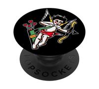 Vintage Cupid American Traditional Tattoo Flash PopSockets Adhesive PopGrip