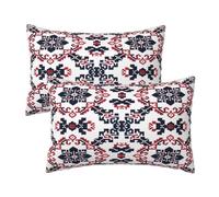 Vintage Cushion Covers 40x60 cm Mandala Cushions Set of 2, Decorative Pillows with Zipper Long Outdoor Cushion Covers Throw Pillow Cover Sofa Cushions for Home Bed Living Room Decor Gifts 16x24 Inch
