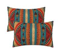 Vintage Cushion Covers 40x70 cm Scandinavian Cushions Set of 2, Decorative Pillows with Zipper Long Outdoor Cushion Covers Throw Pillow Cover Sofa Cushions for Home Bed Living Room Decor 16x28 Inch