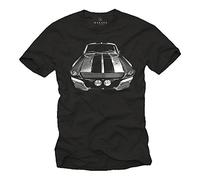 Vintage Custom Car T-Shirt Tunig Graphic Design US American Style for Men 1967 Black Size XXXL