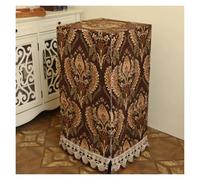 Vintage Customizable Safe Dust Cover, Hidden Safe Lock Box Covers Protective with Cut-out Lace Trim, Anti-Scratch Box Cover for Home Gym Set/Audio Racks(Style 3,28x28x24"/70x70x60cm)