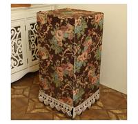 Vintage Customizable Safe Dust Cover, Hidden Safe Lock Box Covers Protective with Cut-out Lace Trim, Anti-Scratch Box Cover for Home Gym Set/Audio Racks(Style 1,28x28x59"/70x70x150cm)