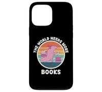Vintage Cute Axolotl The World Needs More Books Lover Case for iPhone 13 Pro Max