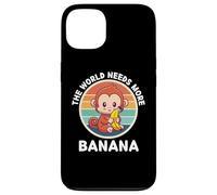Vintage Cute Monkey The World Needs More Banana Lover Case for iPhone 13