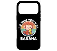 Vintage Cute Monkey The World Needs More Banana Lover Case for iPhone 17 Pro Max