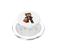 Vintage Cute Werewolf Wolf Man 50's Halloween Ceramic Style PopSockets PopGrip for MagSafe
