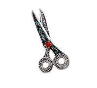 Vintage CZ Scissor Brooch Pin for Women - Refined Silver Plated Lapel Pin for Stylish, Christmas, Birthdays, and Anniversaries - uniquely Retro Jewelry Accessory