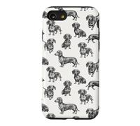 Vintage Dachshund Lover Doxie Dogs Pattern Case for iPhone SE (2020) / 7/8