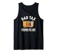Vintage Dad Tax Funny Risking My Life Father's Day Sarcasm Tank Top