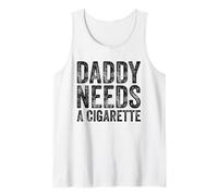 Vintage Daddy Needs A Cigarette Retro Tank Top