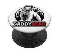 Vintage DaddyBear Father Life Bear Lover Fathers Day Nature PopSockets Adhesive PopGrip