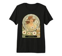 Vintage Daisy Flourish Art Nouveau Premium T-Shirt