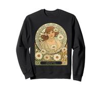 Vintage Daisy Flourish Art Nouveau Sweatshirt