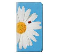 Vintage Daisy Lady Bug PU Leather Flip Case Cover For Motorola Moto G6 Play, Moto G6 Forge, Moto E5