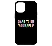 Vintage DARE TO BE YOURSELF Autism Awareness SPED Teacher Case for iPhone 12/12 Pro