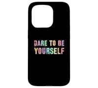 Vintage DARE TO BE YOURSELF Autism Awareness SPED Teacher Case for iPhone 15 Pro