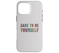 Vintage DARE TO BE YOURSELF Proud Mama Autism Awareness SPED Case for iPhone 16 Pro Max