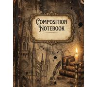 Vintage Dark Academia Composition Notebook: College Ruled Gothic Architecture Journal for Literature Students, Writers and Historians