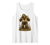 Vintage Dark Academia Mushroom Fern Botanical Sasquatch Tank Top