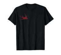 Vintage Dark Red-Brown Swallow T-Shirt