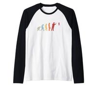 Vintage Darts Evolution Funny Dart Darts Player Gift Raglan Baseball Tee