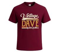 Vintage Dave Limited Edition T-Shirt for Men Funny Joke Novelty Gift Tee Top