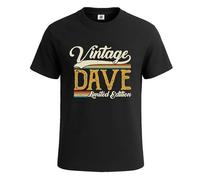 Vintage Dave Limited Edition T-Shirt for Men Funny Joke Novelty Gift Tee Top