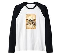 Vintage Death's-Head Hawkmoth Scientific Entomology Art Raglan Baseball Tee
