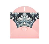 Vintage Deco Crystal Shapes Pink Patterns greeting card 6x4 inches with envelope, covering birthdays, weddings and other occasions