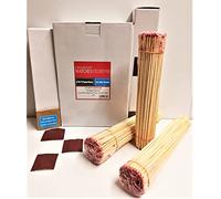 Vintage Decor® 300pcs Extra Long Safety Matches for Lighting Stoves Open Fires Barbecue Oven Woodburner BBQ Home 3 Packs-100 per Pack Bumper Value 3 Extra Striking Pads Included 28cm ,11 inches Long