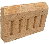Vintage Decor Fireclay Coalsaver Fire Brick Set with Side Back Bricks for Wood Burner, Reduces Fuel Consumption, Refractory Ceramic, 9 inch Back Brick