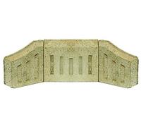 Vintage Decor Fireclay Coalsaver Fire Brick Set with Side Back Bricks for Wood Burner, Reduces Fuel Use, Increases Heat Output, Natural Wood, 23cm Fits 16 Inch Opening
