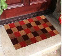 Vintage Decor® Natural Coir | Non-Slip |15 mm Thick Coir | Premium Quality | Latex Backed | Eco-Friendly | Indoor Outdoor | Heavy Duty | Trendy Theme | Entrance Door Mat | 45 x 75 cm Chequered