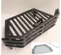 Vintage Decor® WW Victorian Premium Grade Cast Iron Fire Grate with Removable Coal Saver Guard Heavy Duty 5kg > 16 Inch Fireplace Opening 4 Legs Matt Black Heat Resistant Finish with Ashpan Open Fire