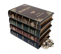 Vintage Decorative Book Box with Secret Compartment, Antique Style Wooden Storage Box with Lid, Hidden Safe for Jewelry & Valuables, Small Bookcase Decor Ideal Gift for Bibliophiles (16 x 11 x 13 cm)