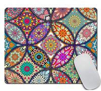 Vintage Decorative Elements Mouse Pad - Mandala Design, Non-Slip Rubber, Office Use, Mandala Colour