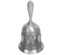 Vintage Decorative Handbell, Retro Style Table Bell with Classic Bar Design, Ornamental Gift