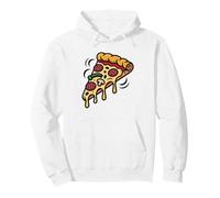 Vintage Deep Dish Pan Pizza Illustration Chicago Foodie Pullover Hoodie