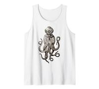 Vintage Deep Sea Divers Cthulhu Octopus, Release the Kraken Tank Top