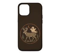 Vintage Deer Ghost Halloween Forest Moon Case for iPhone 12/12 Pro