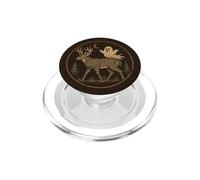Vintage Deer Ghost Halloween Forest Moon PopSockets PopGrip for MagSafe