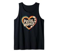 Vintage delivery Driver handling Packages on the Roads Tank Top