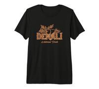 Vintage Denali National Park Alaska Hiking Camping Souvenir Premium T-Shirt