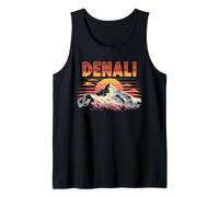 Vintage Denali National Park Retro Mountain Design Tank Top