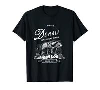 Vintage Denali National Park T Shirt Retro Bear Alaska Tee T-Shirt